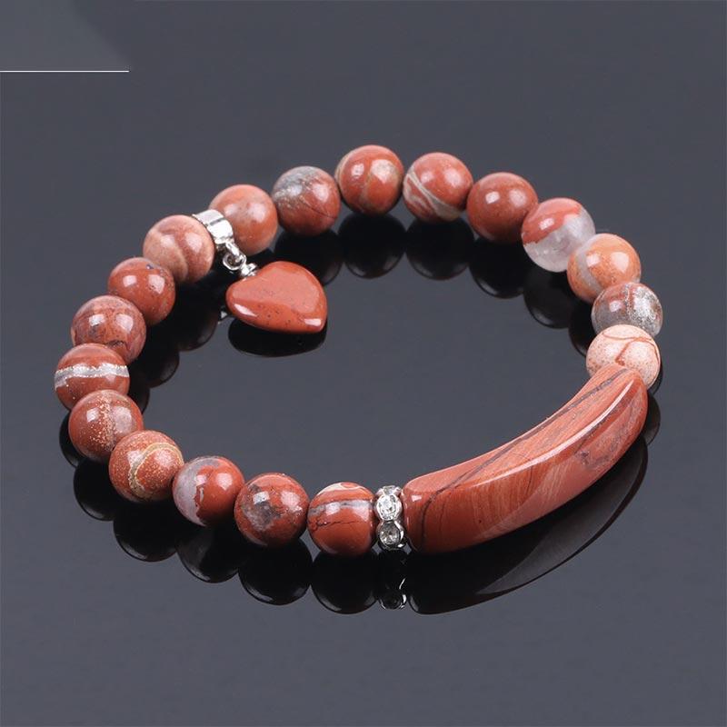 Buddha Stones Natural Quartz Love Heart Healing Beads Bracelet - image 35