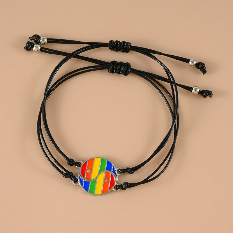 Buddha Stones 2pcs Yin Yang Hematite Couple Bracelet - image 19