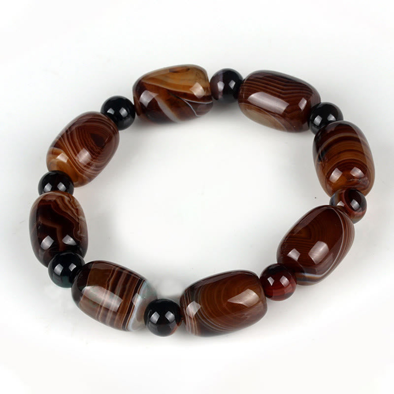 Buddha Stones Natural Sardonyx Courage Happiness Bracelet - image 2