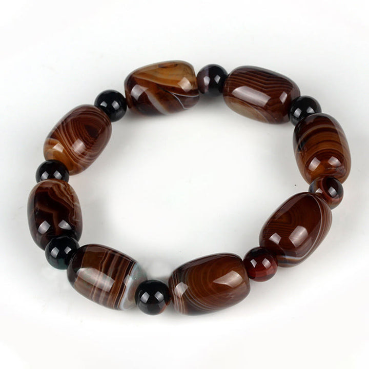 Buddha Stones Natural Sardonyx Courage Happiness Bracelet - image 2