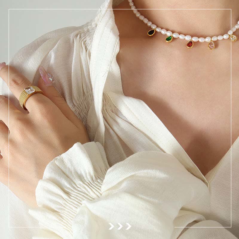 Pearl Crystal Stone Purity Necklace Pendant - image 5