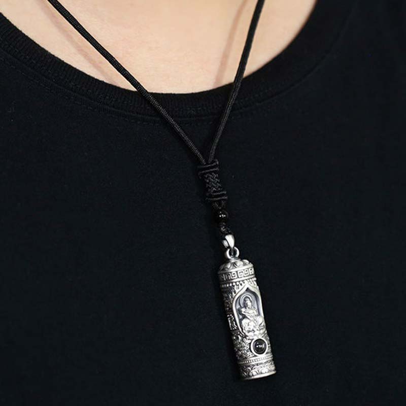 Buddha Stones Chinese Zodiac Natal Buddha Projection Prosperity Necklace Pendant - image 1