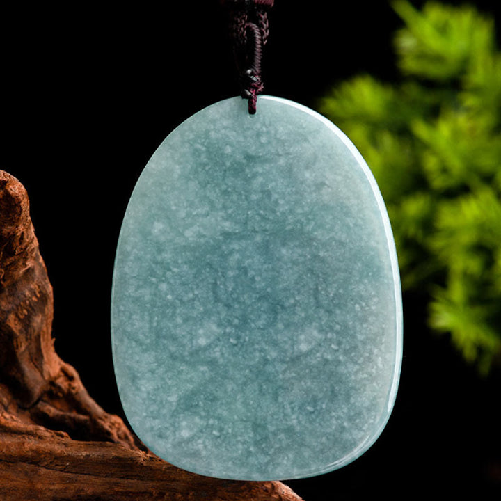 Buddha Stones Natural Jade Ganesh Ganpati Elephant Protection Amulet Necklace Pendant - image 7