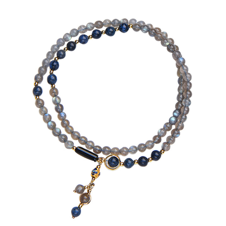 Buddha Stones Moonstone Lazurite Calm Healing Positive Bracelet - image 15