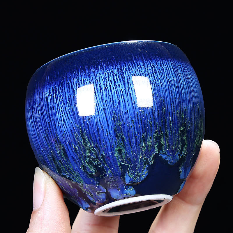 Buddha Stones Chinese Jianzhan Glaze Kiln Change Ceramic Teacup Tenmoku Kung Fu Tea Cup - image 11