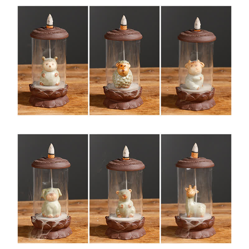 Meditation Wukong Monkey King Purple Clay Windshield Lotus Backflow Smoke Fountain Incense Burner Decoration - image 19