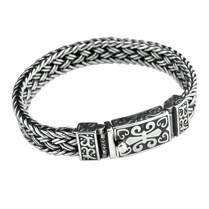 Buddha Stones Retro Vine Totem Pattern Braided Healing Chain Bracelet - image 9