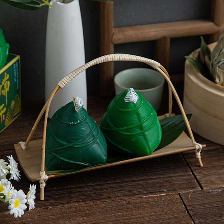 Buddha Stones Dragon Boat Festival Zongzi Pattern Scented Candle Gift For Family Friends - image 15