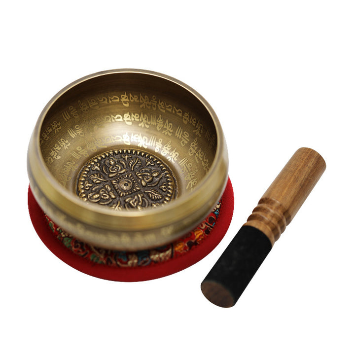 Buddha Stones Tibetan Sound Bowl Handcrafted for Yoga Mindfulness and Meditation Singing Bowl Set - image 13