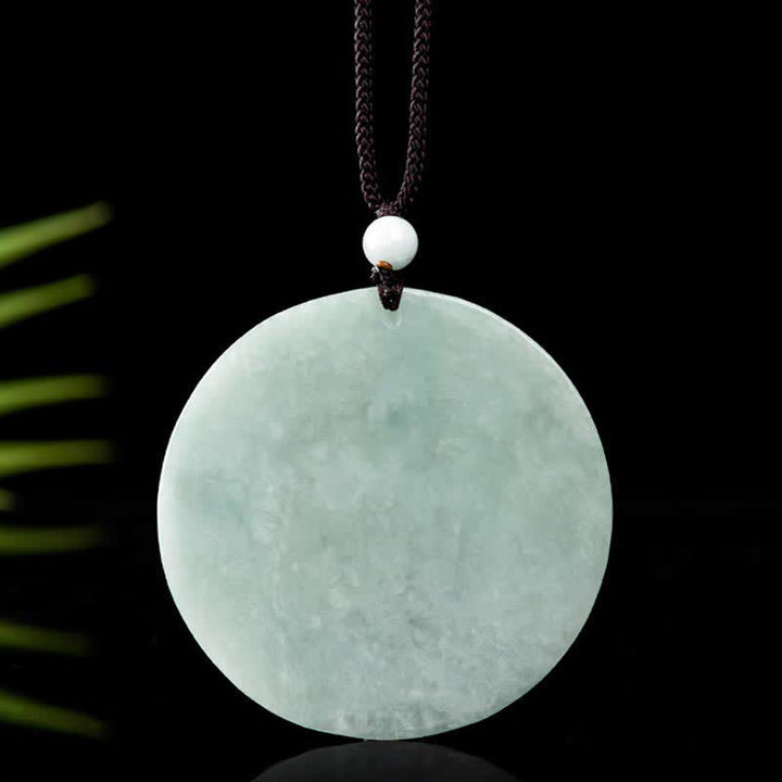 Buddha Stones Thousand-Hand Kwan Yin Avalokitesvara Jade Blessing String Necklace Pendant - image 9