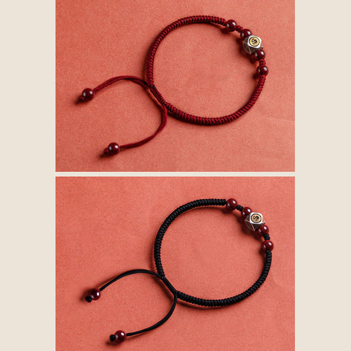 Buddha Stones 925 Sterling Silver Chinese Zodiac Cinnabar Calm Bracelet - image 27