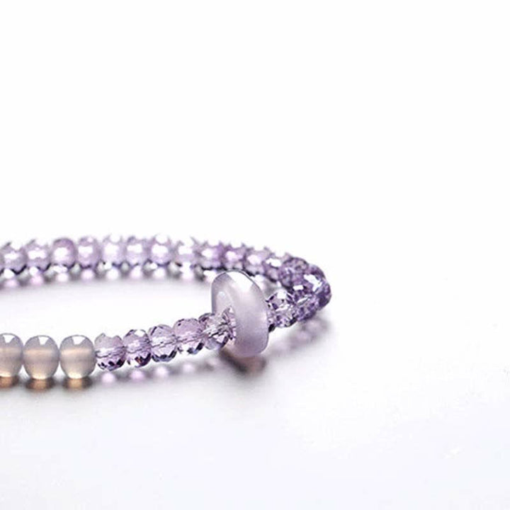 Buddha Stones Natural Amethyst Crystal Meditation Healing Bracelet - image 19