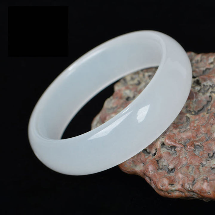 Buddha Stones Natural Golden Silk Jade Wealth Luck Bracelet Bangle - image 6