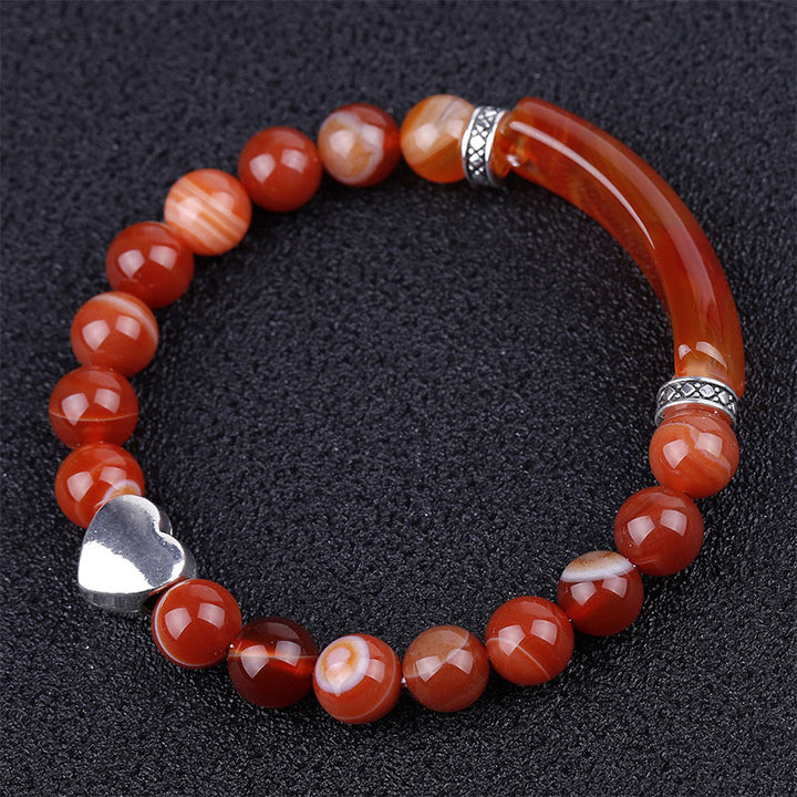 Buddha Stones Natural Crystal Beads Unisex Heart Bracelet - image 11