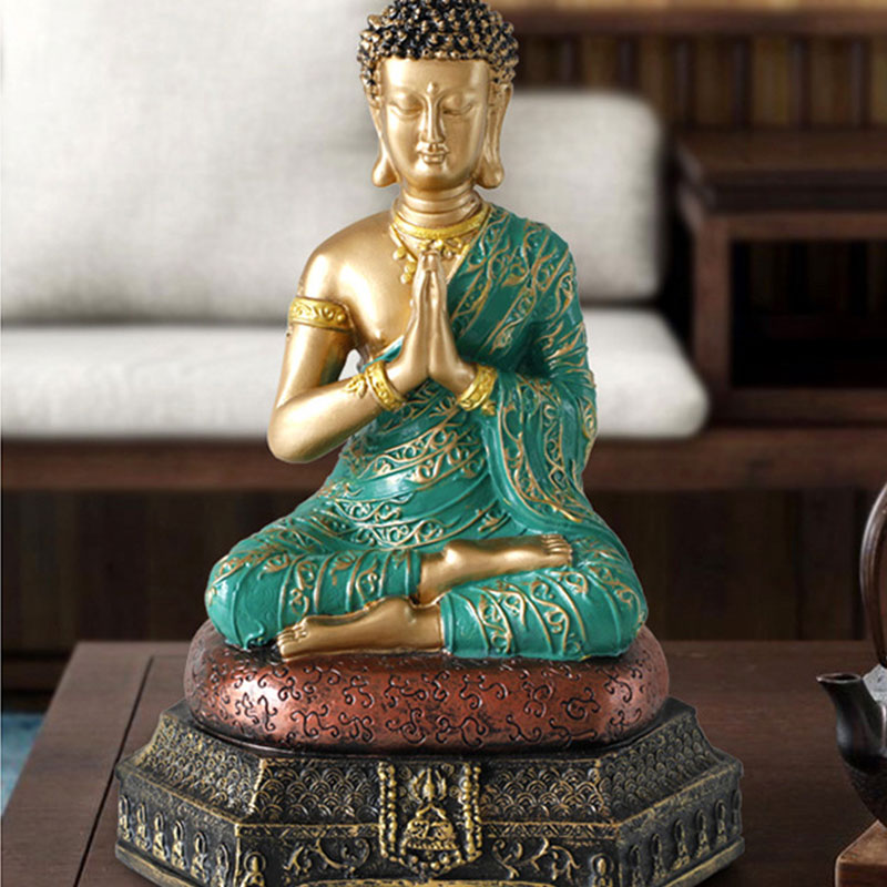 Buddha Stones Buddha Compassion Resin Statue Decoration - image 6