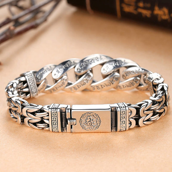 Buddha Stones Om Mani Padme Hum Engraved Peace Purity Bracelet - image 6