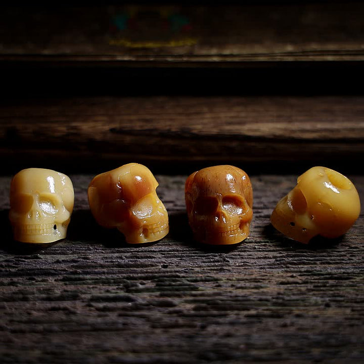 Buddha Stones Tibetan Camel Bone Skull The Lord of the Corpse Forest Protection Necklace Pendant - image 8