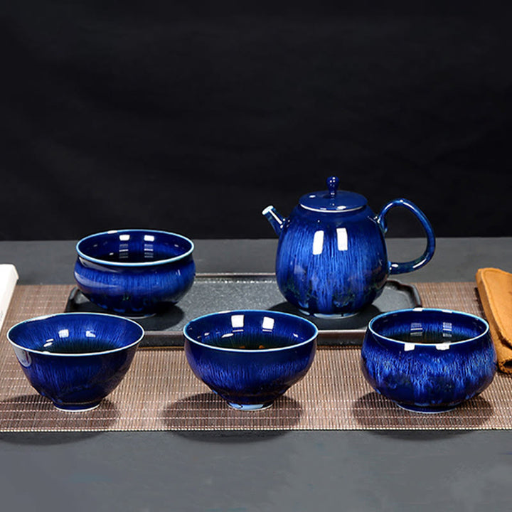 Buddha Stones Chinese Jianzhan Glaze Kiln Change Ceramic Teacup Tenmoku Kung Fu Tea Cup - image 15