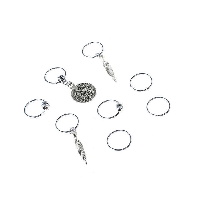 Buddha Stones Antique Leaf Coins Beads Barrette Hair Pins Decoration - image 4