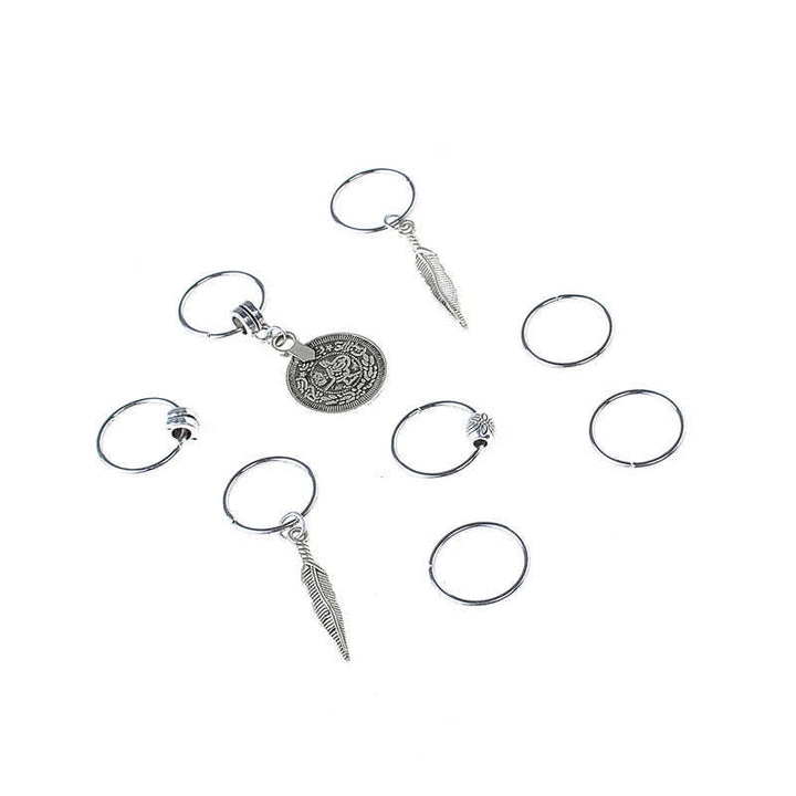 Buddha Stones Antique Leaf Coins Beads Barrette Hair Pins Decoration - image 4