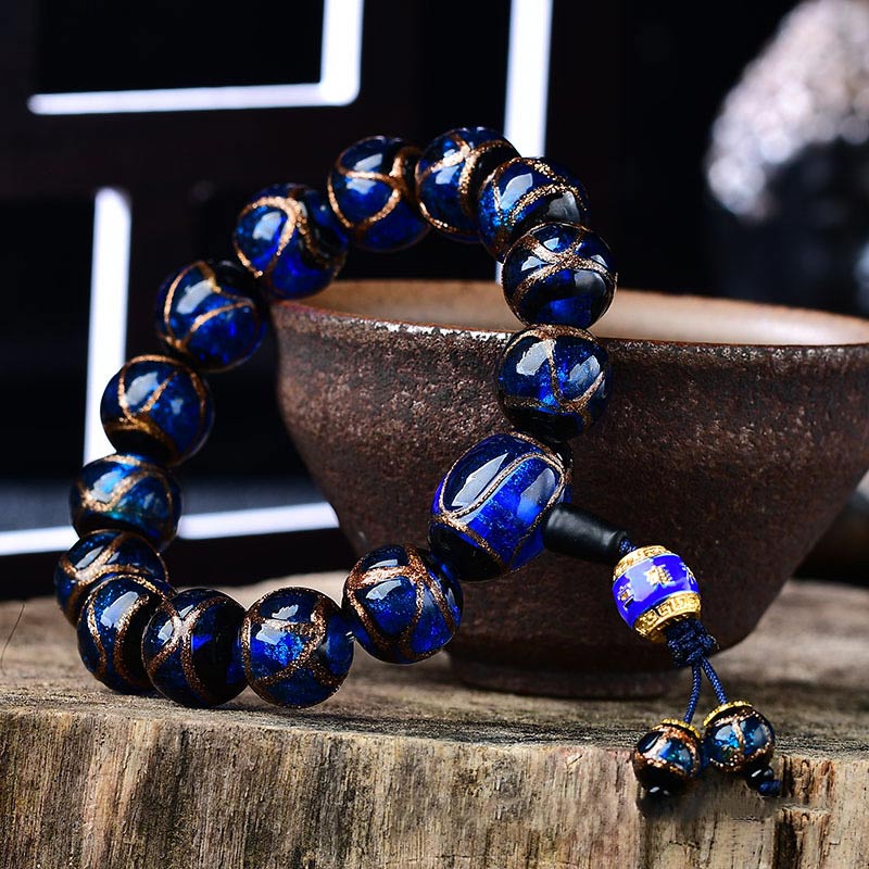 Tibetan Dragon Vein Agate Healing Bracelet - image 15