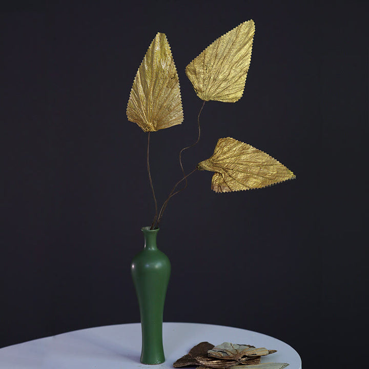 Natural Dried Triangle Lotus Leaf Stemmed Plant Bouquet Home Decoration Ornaments - image 5