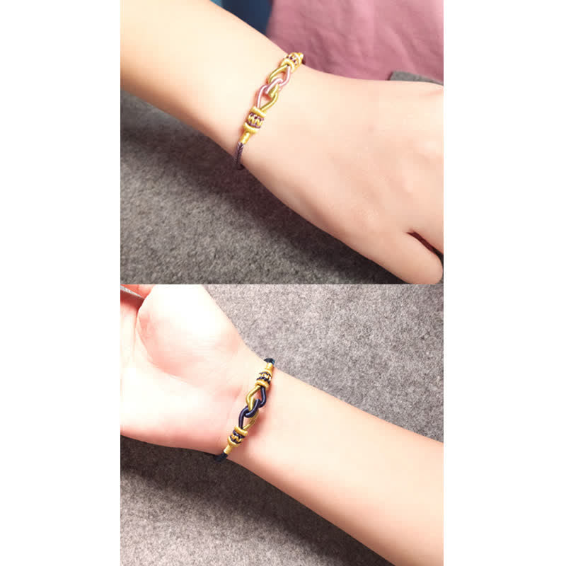 Buddha Stones Handmade Knotting Faith Strength Braid String Bracelet - image 12