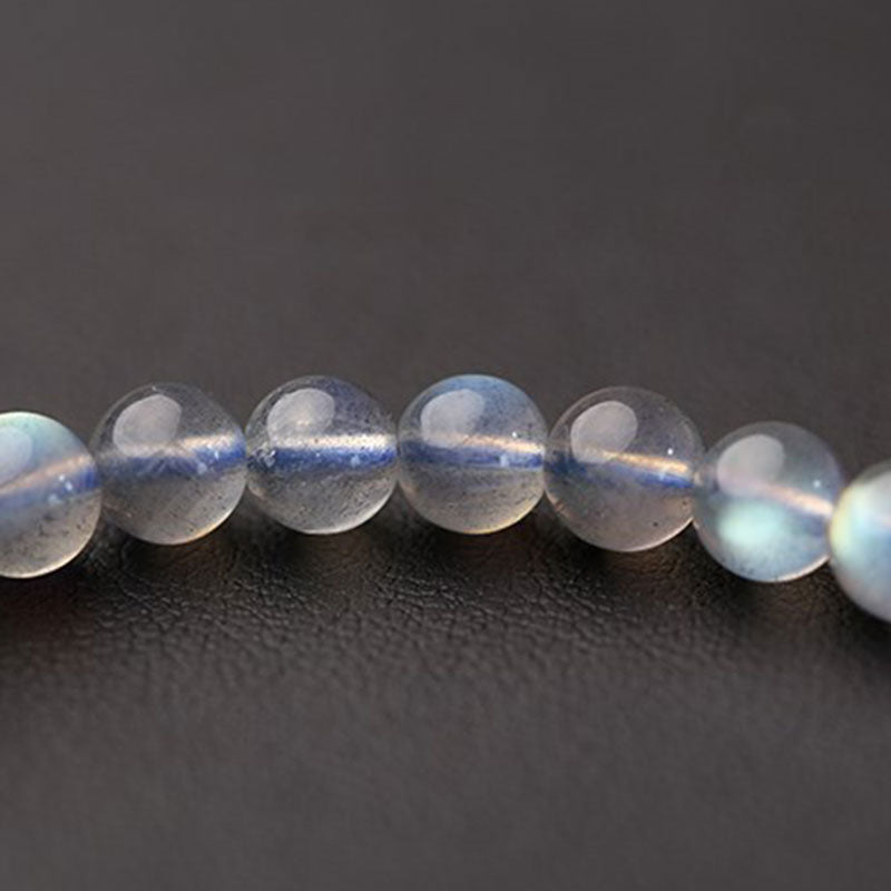 Buddha Stones Natural Moonstone Flower Chram Healing Beads Bracelet - image 9