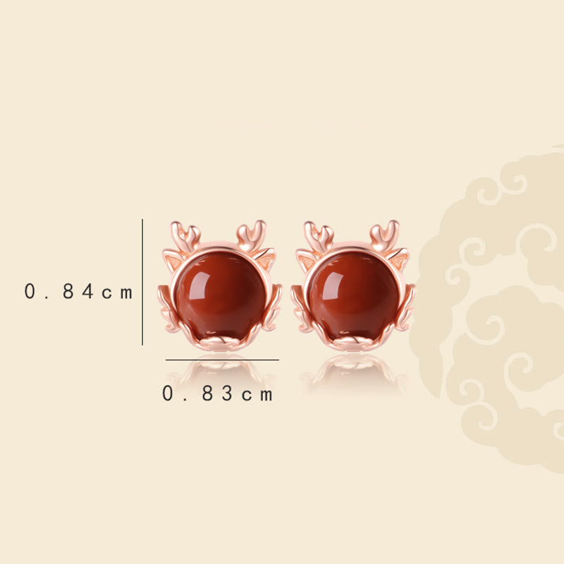 ❗❗❗A Flash Sale- Buddha Stones 925 Sterling Silver Year of the Dragon Cinnabar Red Agate Dragon Protection Bracelet Necklace Pendant Earrings Ring - image 12