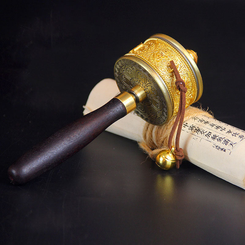 Tibetan Lucky Prayer Wheel Six True Words Decoration - image 1