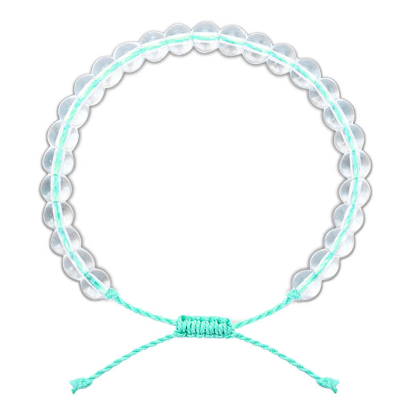 Buddha Stones Handmade Glass Beads Braided String Adjustable Bracelet - Green - image 8