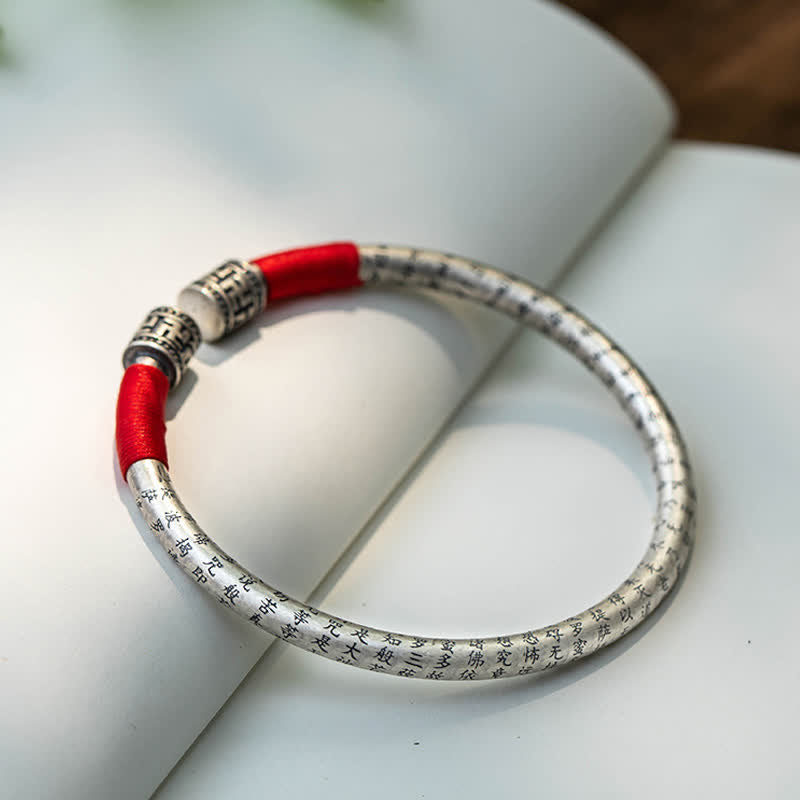 Buddha Stones Tibet Om Mani Padme Hum Luck Red String Bracelet Bangle - image 5