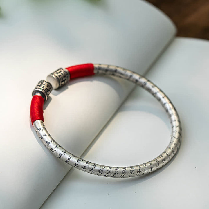 Buddha Stones Tibet Om Mani Padme Hum Luck Red String Bracelet Bangle - image 5