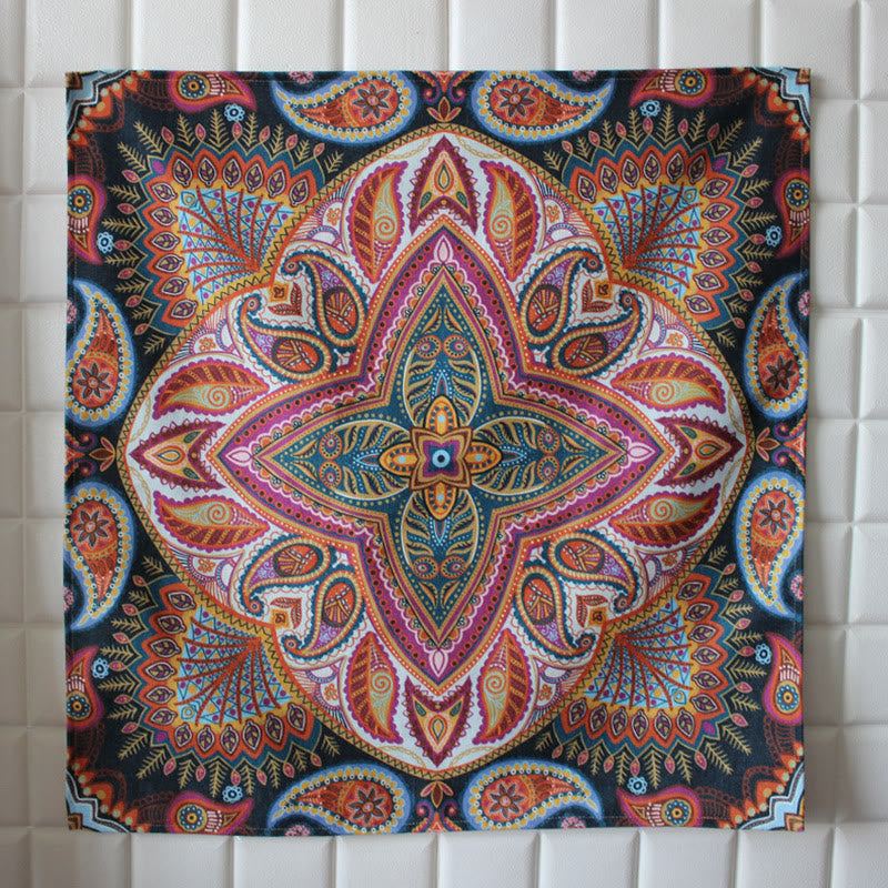 Boho Mandala Tablecloth Home Table Cover Decor - Feather Leaf - image 7
