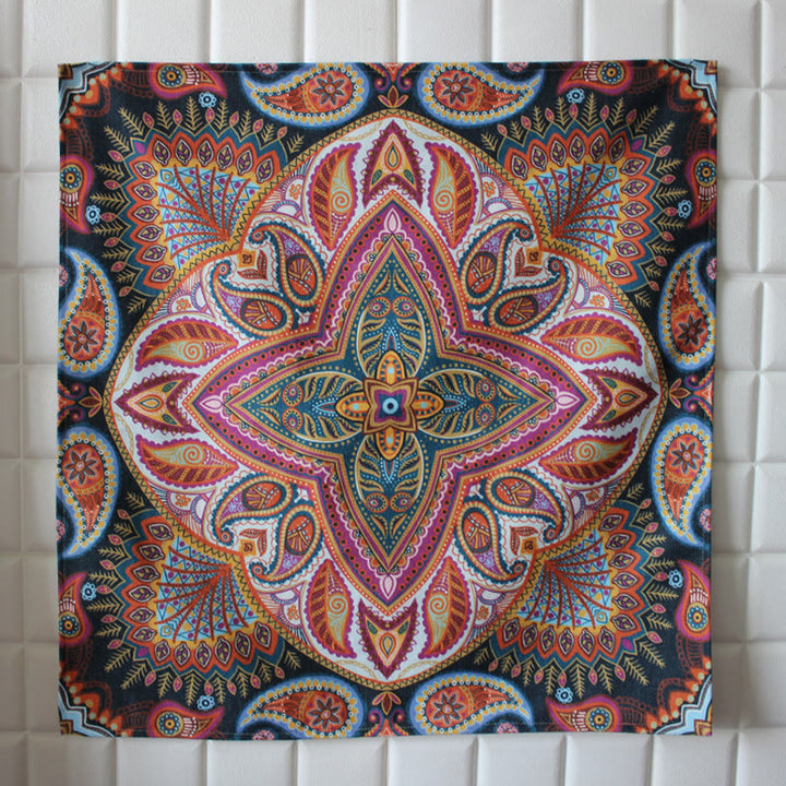 Boho Mandala Tablecloth Home Table Cover Decor - Feather Leaf - image 7