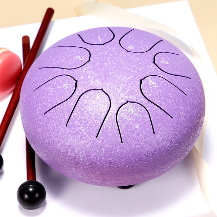 Steel Tongue Drum Sound Healing Meditation Yoga Drum Kit - Purple - image 15