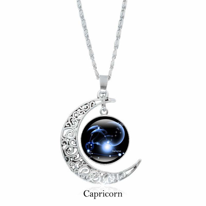 Buddha Stones 12 Constellations of the Zodiac Moon Protection Necklace Chain Pendant - Capricorn - image 7