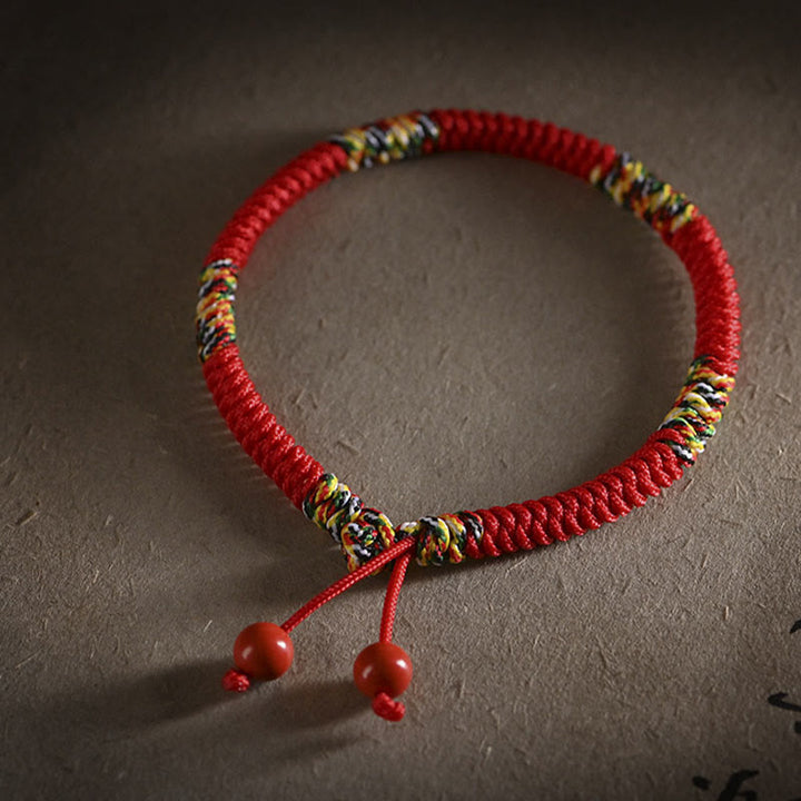 Buddha Stones Five Colors King Kong Knot String Protection Luck Bracelet - image 3
