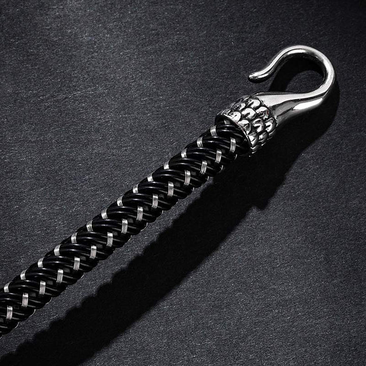 Buddha Stones Dragon Titanium Steel Protection Luck Bracelet - image 10