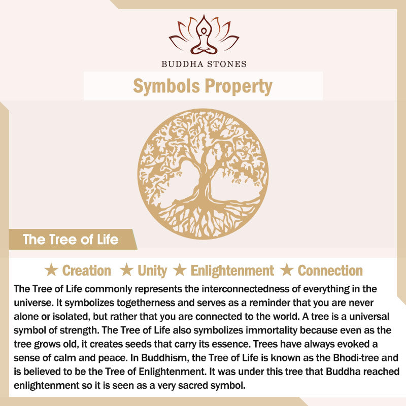Buddha Stones The Tree Of Life Creation Enamel Alloy Bracelet - image 3