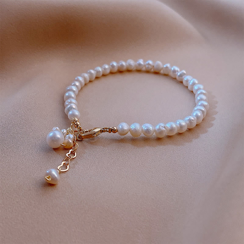 Buddha Stones Pearl Cat Paw Healing Chain Bracelet - image 5