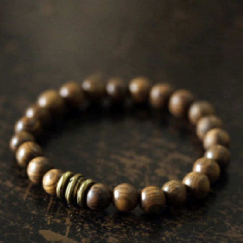 Buddha Stones Tibetan Sandalwood Protection Bracelet - image 1