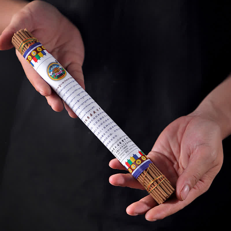 Buddha Stones Tibetan Buddha Sandalwood Protection Healing Incense - 25cm - image 5
