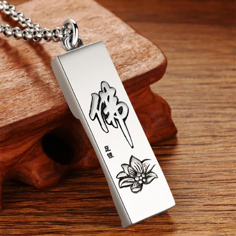 Buddha Stones Tathagata Buddha Strength Protection Amulet Lucky Pendant Necklace - image 1