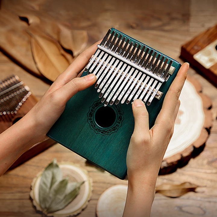 Buddha Stones Kalimba 17 Keys Thumb Piano Mahogany Wood Acacia Walnut Portable Finger Piano - image 6