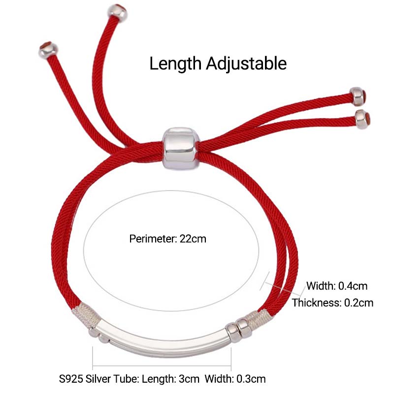 Buddha Stones 925 Sterling Silver Red String Layered Braid Bracelet - image 17