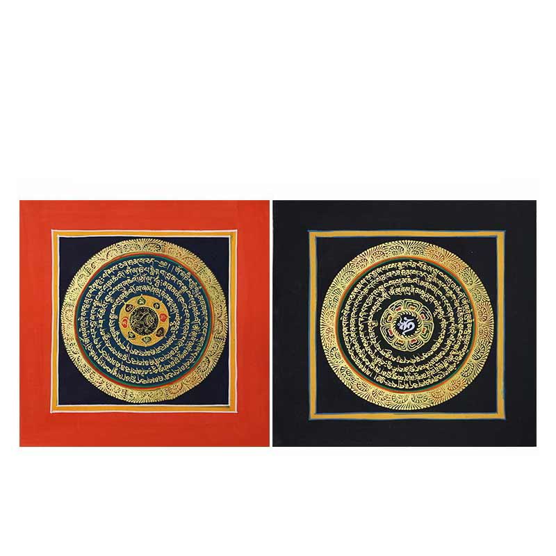 Buddha Stones Tibetan Handmade Thangka Painting Spiritual Blessing Blind Box Random Color Pattern - image 24