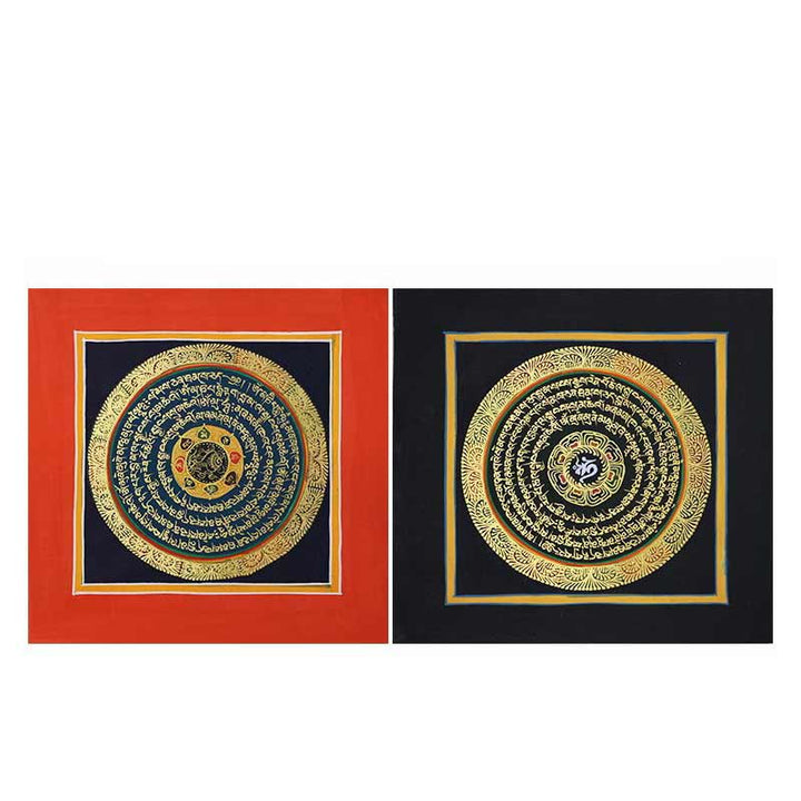 Buddha Stones Tibetan Handmade Thangka Painting Spiritual Blessing Blind Box Random Color Pattern - image 24