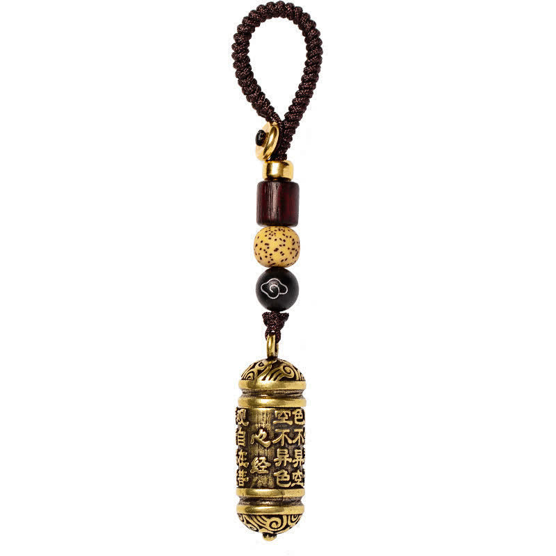 Heart Sutra Copper Key Chain - image 5