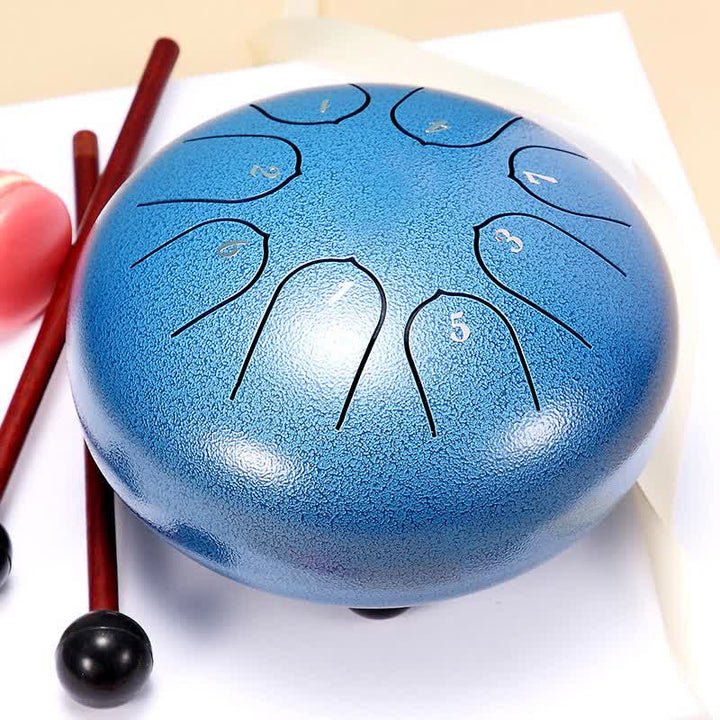 Steel Tongue Drum Sound Healing Meditation Yoga Drum Kit - DodgerBlue - image 19